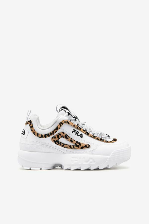 Tênis Fila Mulher Branco/Pretas/Branco - Fila Disruptor 2 Leopard Portugal Lisboa,STEO-07365